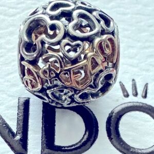 Authentic Pandora DISNEY, BELIEVE , dream 14k silver charm